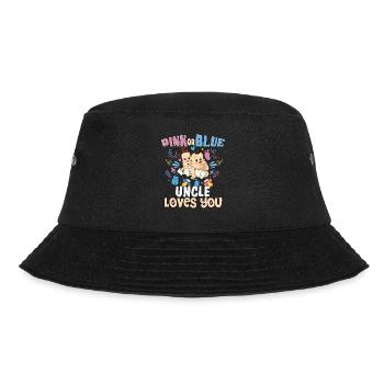 Pink or Blue Uncle Loves You Best Uncle Ever - Bucket Hat - black - Front - Lela (165cm)