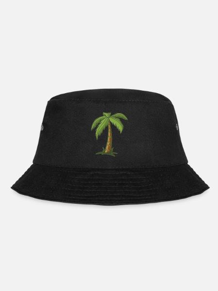 Palm tree - Bucket Hat - black