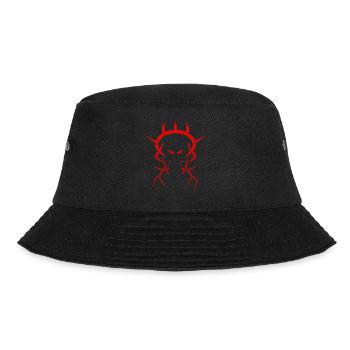 Rote figur - Bucket Hat - Schwarz - Vorne - Lela (165cm)