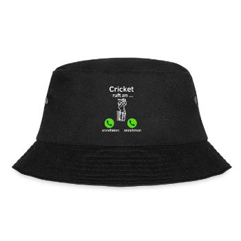 Cricket ruft an - annehmen oder annehmen? - Bucket Hat - Schwarz - Vorne - Lela (165cm)