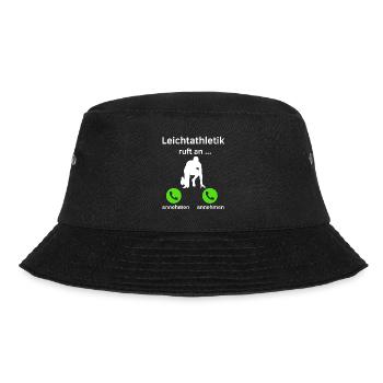 Leichtathletik ruft an - annehmen oder annehmen? - Bucket Hat - Schwarz - Vorne - Lela (165cm)