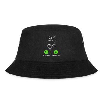 Golf ruft an - annehmen oder annehmen? - Bucket Hat - Schwarz - Vorne - Lela (165cm)
