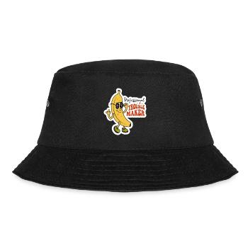 Professional Trouble Maker Sarcastic Banana Design - Bucket Hat - black - Front - Lela (165cm)