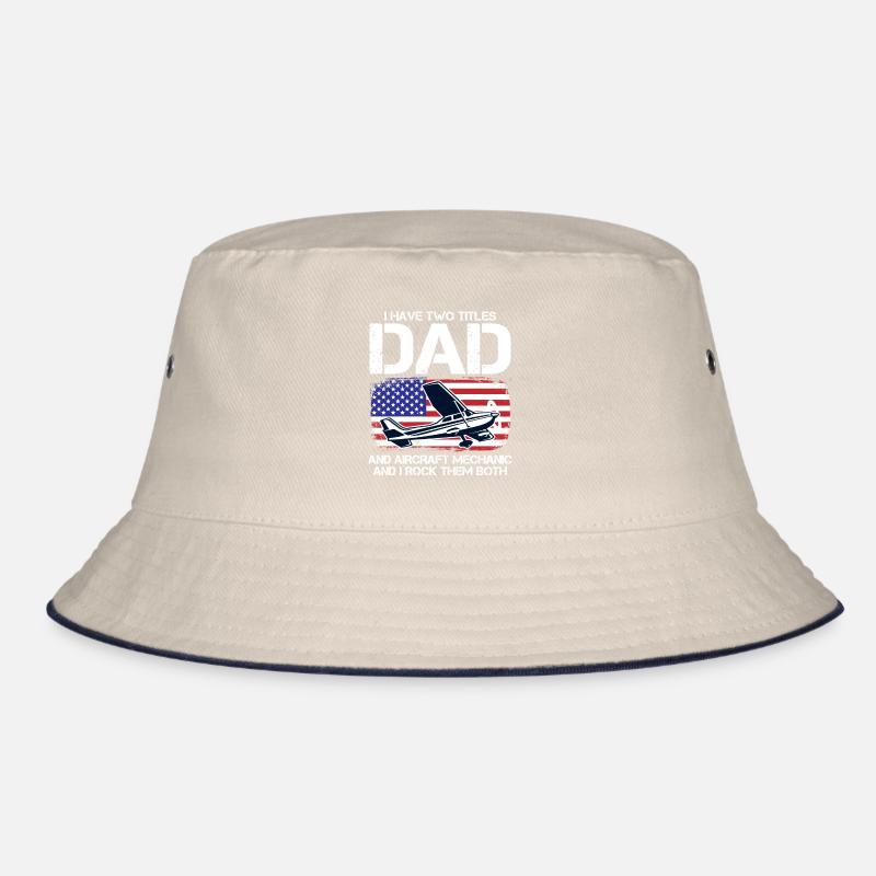 Airplane mechanic dad Bucket Hat