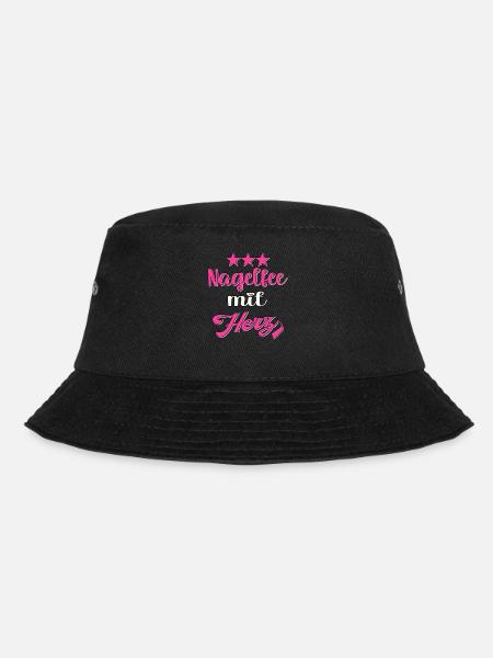 Kosmetik Nageldesignerin Nagelstudio Nageldesign - Bucket Hat - Schwarz