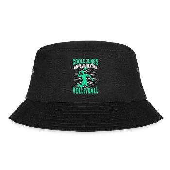 Volleyball Mädchen Damen Volleyballerin Beach - Bucket Hat - Schwarz - Vorne - Lela (165cm)