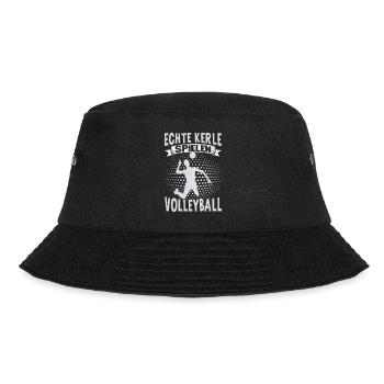 Volleyball Mädchen Damen Volleyballerin Beach - Bucket Hat - Schwarz - Vorne - Lela (165cm)