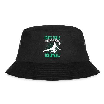 Volleyball Mädchen Damen Volleyballerin Beach - Bucket Hat - Schwarz - Vorne - Lela (165cm)
