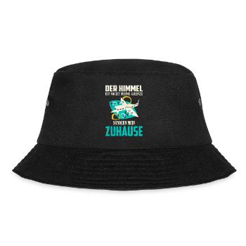 Der Himmel ist nicht meine Grenze Pilot Fliegen - Bucket Hat - Schwarz - Vorne - Lela (165cm)