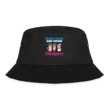 I love Milkshakes Milkshake Gift - Bucket Hat - black - Front - Lela (165cm)