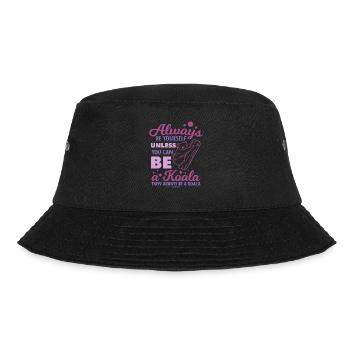 Always Be Yourself Unless You Can Be A Koala - Bucket Hat - Schwarz - Vorne - Lela (165cm)