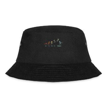 Baseball Softball Baseball Vintage Wochenend - Bucket Hat - Schwarz - Vorne - Lela (165cm)