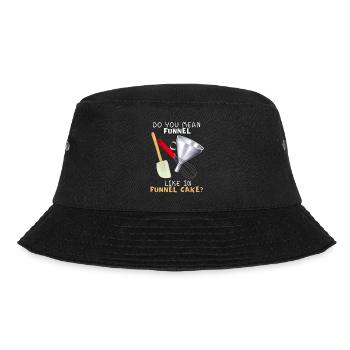 Cake Funnel Cake fried cake American - Bucket Hat - black - Front - Lela (165cm)
