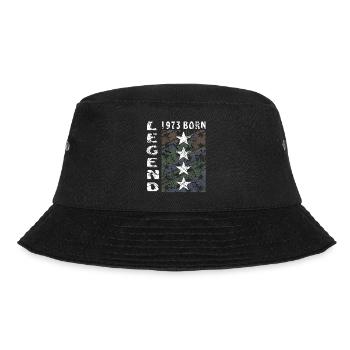 BIRTHDAY LEGEND 1973 BORN - Bucket Hat - black - Front - Lela (165cm)