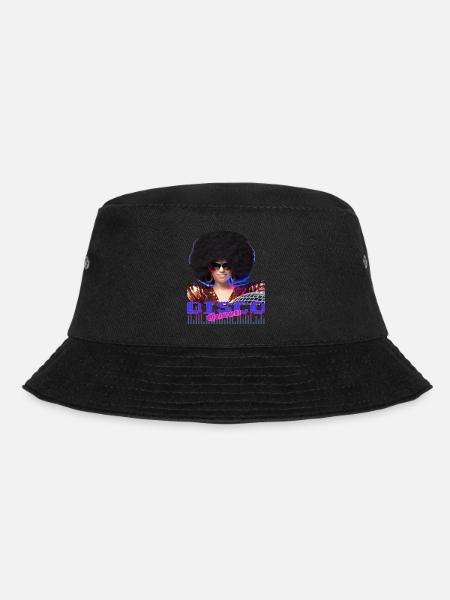 Disco Queen Discoqueen Clubbing 90er 70er Party - Bucket Hat - Schwarz