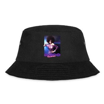 Disco Queen Discoqueen Clubbing 90er 70er Party - Bucket Hat - Schwarz - Vorne - Lela (165cm)