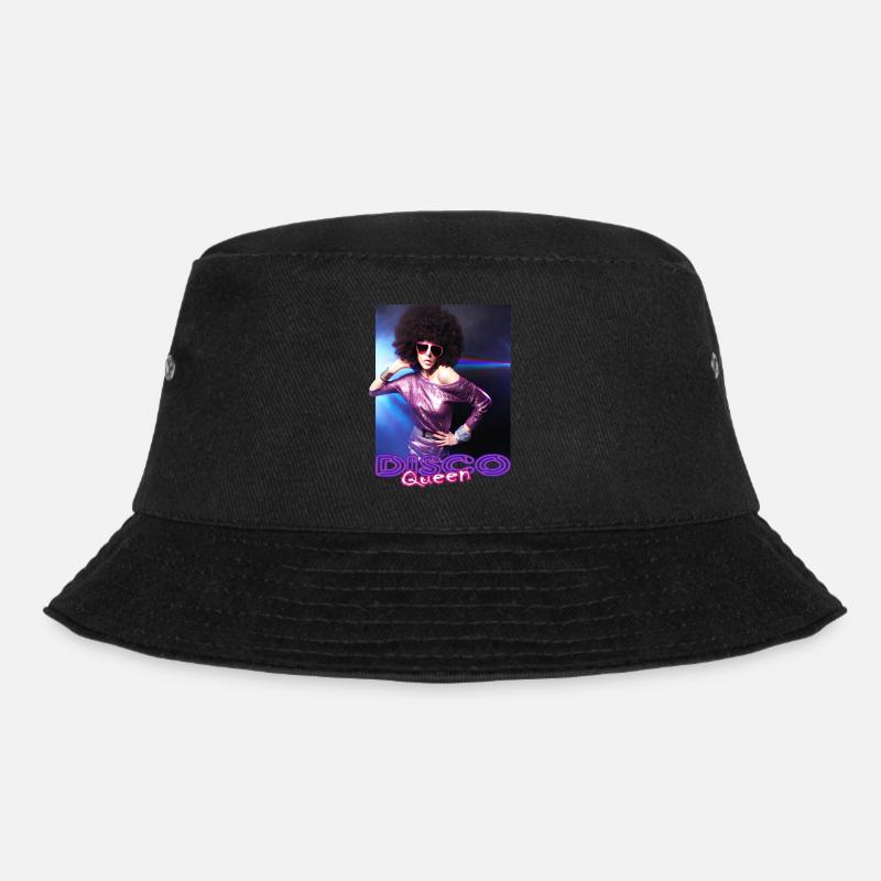 Disco Queen Discoqueen Clubbing 90er 70er Party - Bucket Hat - Schwarz