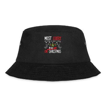 Most Likely To be Late on Christmas Dabbing Party - Bucket Hat - black - Front - Lela (165cm)
