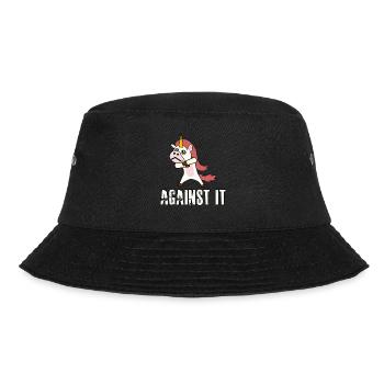 Against protest unicorn rejection nö - Bucket Hat - black - Front - Lela (165cm)