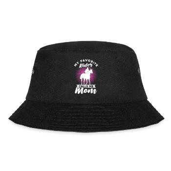 My Favorite Rider Calls Me Mom - Bucket Hat - Schwarz - Vorne - Lela (165cm)