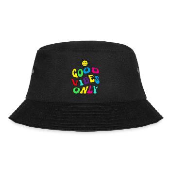 Good Vibes Only - Bucket Hat - Schwarz - Vorne - Lela (165cm)