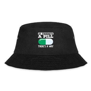 Apotheker Pharmazietechniker Wenn es eine Pille gi - Bucket Hat - Schwarz - Vorne - Lela (165cm)