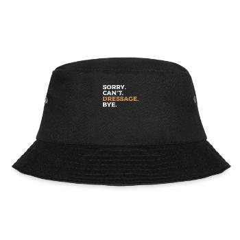 Sorry Can't Dressage Bye Reiten - Bucket Hat - Schwarz - Vorne - Lela (165cm)