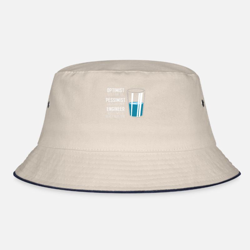 Funny Engineering Computer Civil Optimist Glas Bucket Hat