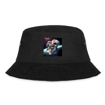 Astronaut Cosmonaut Sci-Fi character - Bucket Hat - Schwarz - Vorne - Lela (165cm)