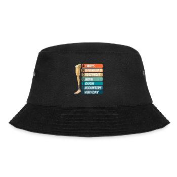 Always motivated & persevering under hard - Bucket Hat - black - Front - Lela (165cm)