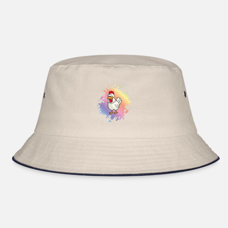 Chicken Comic Animal Bucket Hat