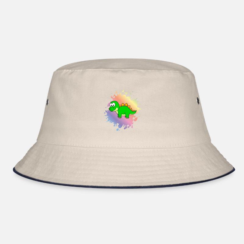 Dinosaur stegosaurus Comic Bucket Hat