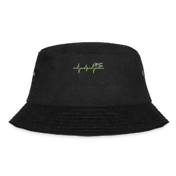 Camper Geschenkidee Camping - Bucket Hat - Schwarz - Vorne - Lela (165cm)