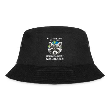 ERDE WASCHBÄREN - Bucket Hat - Schwarz - Vorne - Lela (165cm)