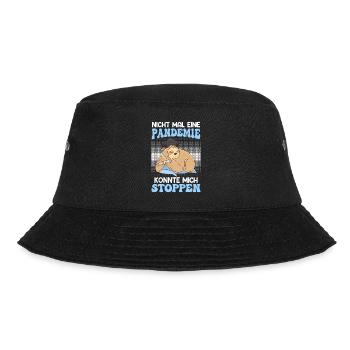 Eine Pandemie konnte mich stoppen Master - Bucket Hat - Schwarz - Vorne - Lela (165cm)
