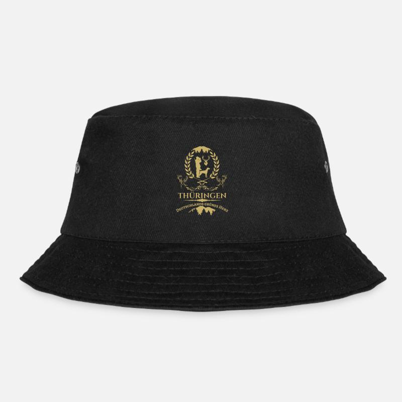 Thüringen-Deutschlands grünes Herz - Bucket Hat - Schwarz