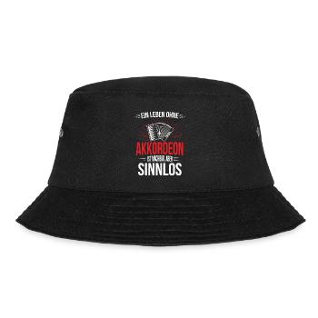 Ziehharmonika Steirische Harmonika Akkordeon - Bucket Hat - Schwarz - Vorne - Lela (165cm)