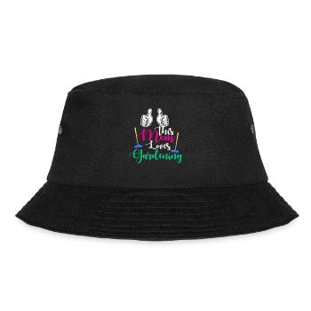 This Mom Loves Gardening Garden Horticulture Horti - Bucket Hat - Schwarz - Vorne - Lela (165cm)