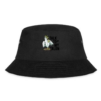 Haustier Papagei lustiger Spruch - Bucket Hat - Schwarz - Vorne - Lela (165cm)