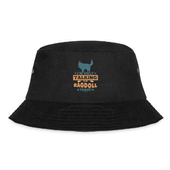 ich rede heute nur mit meiner Ragdoll Katze - Bucket Hat - Schwarz - Vorne - Lela (165cm)