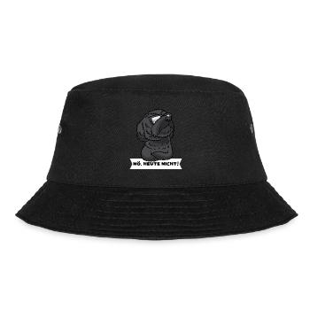 Schnoodle Hund Mit Sonnenbrille Stur - Bucket Hat - Schwarz - Vorne - Lela (165cm)