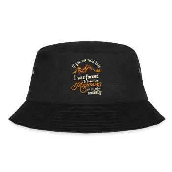 Bergwandern Outdoor Camper Wandern Naturliebhaber - Bucket Hat - Schwarz - Vorne - Lela (165cm)
