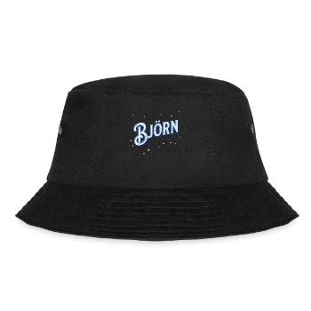 Björn Namen personalisiert - Bucket Hat - Schwarz - Vorne - Lela (165cm)