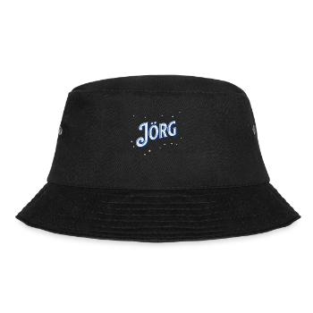 Joerg's name personalized - Bucket Hat - black - Front - Lela (165cm)