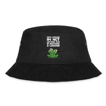 Frog I'm not getting old, I'm going to be a legend - Bucket Hat - black - Front - Lela (165cm)