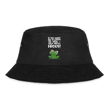 Sprechen Sie Über Frösche - Bucket Hat - Schwarz - Vorne - Lela (165cm)