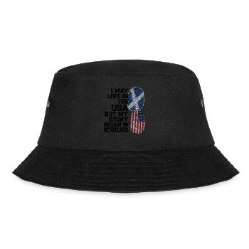 Schottland Schottische Wurzeln Geschenk - Bucket Hat - Schwarz - Vorne - Lela (165cm)