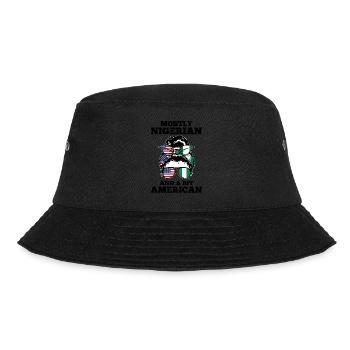 Nigerianer Nigeria Nigerianische Wurzeln Geschenk - Bucket Hat - Schwarz - Vorne - Lela (165cm)