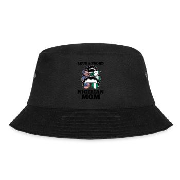 Nigerianer Nigeria Nigerianische Wurzeln Geschenk - Bucket Hat - Schwarz - Vorne - Lela (165cm)