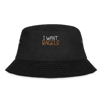 Bagel Gifts Bagel Lover - Bucket Hat - black - Front - Lela (165cm)